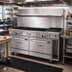 Thumbnail image #2 for Southbend Ultimate 60-Inch Gas Restaurant Range with 6 Open Burners, 24-Inch Charbroiler, Standard Oven, and Cabinet Base