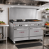Thumbnail image #2 for Southbend Ultimate 60-Inch Gas Restaurant Range with 6 Open Burners, 24-Inch Charbroiler, Standard Oven, and Cabinet Base