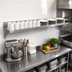 Thumbnail image #2 for KoolMore 60-Inch x 12-Inch 18-Gauge Stainless Steel Heavy-Duty Wall Shelf with 1.5-Inch Backsplash