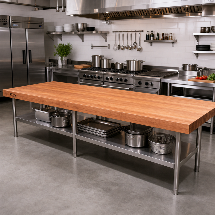 Product image #2 for Boos Block American Cherry Edge Grain Kitchen Countertop, 120 x 42 x 2-1/4 Inch, Oil Finish