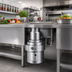 Thumbnail image #2 for InSinkErator SS-500 Complete Trough-Mount Food Waste Disposer Package, 5 HP, 6-5/8-Inch Diameter Inlet, Stainless Steel