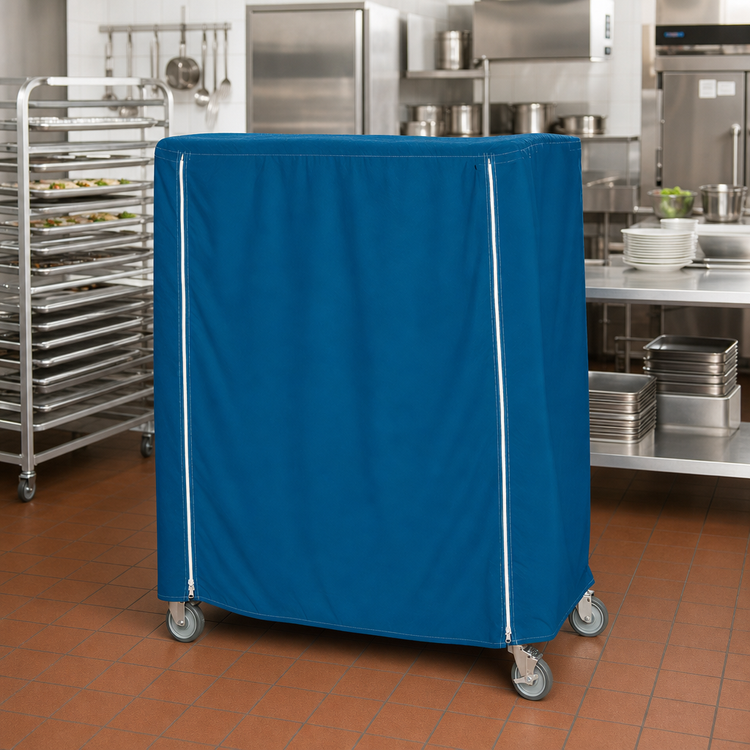 Product image #2 for Metro Queen Mary and Banquet Cart Cover, 48 x 21 x 54 Inch, Uncoated Denier Nylon, Mariner Blue