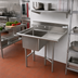 Thumbnail image #2 for Economy 1-Compartment Stainless Steel Sink with Right Drainboard