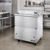 Thumbnail image #2 for True Mobile Forced-Air Milk Cooler Cart with Dual-Sided Locking Lids, 8-Crate Capacity