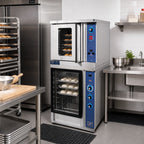 Thumbnail image #2 for Duke Manufacturing 59-E3XX/PFB-1 Half-Size Electric Single-Deck Convection Oven with 5-Pan Oven and 16-Pan Proofer Base