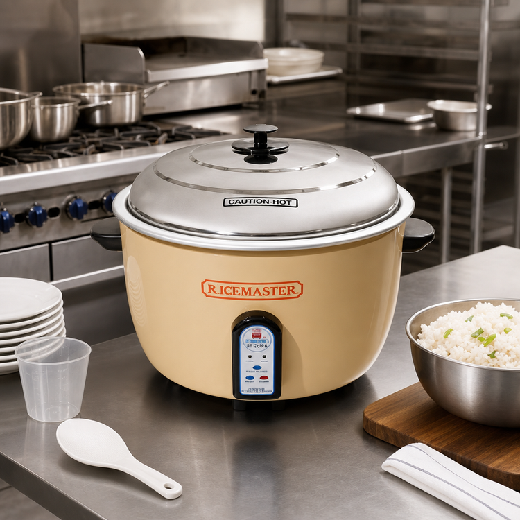 Product image #2 for RiceMaster Electronic Countertop Commercial Rice Cooker/Steamer, 55-Cup Uncooked Capacity, 208/230V