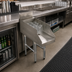 Thumbnail image #2 for Advance Tabco Underbar Basics Freestanding Recessed Drainboard for Glass Storage, 12 x 26 x 33 Inches, Stainless Steel