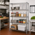Thumbnail image #2 for Quantum Chrome Plated Wire Shelving Starter Kit with 4 Shelves and 4 Posts, 48-Inch Wide x 86-Inch High