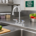 Thumbnail image #2 for T&S Brass B-1141-CR Workboard Faucet, Swivel Gooseneck, 4-Inch Centers, Deck Mount, Polished Chrome