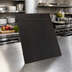 Thumbnail image #2 for American Metalcraft Tabletop Espresso Wood Rubber Band Menu Board, 9 x 12-1/2 Inches
