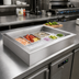 Thumbnail image #2 for La Rosa Refrigeration Drop-In Ice-Cooled Cold Pan, 1-Pan Size, 304 Stainless Steel