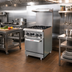 Thumbnail image #2 for IKON Cooking 24-Inch Natural Gas Commercial Gas Range with 4 Open Burners and Convection Oven