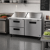Thumbnail image #2 for Hoshizaki Steelheart 60-Inch Two-Section Mega Top Prep Refrigerator with One Door and Two Drawers