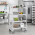 Thumbnail image #3 for Cambro Camshelving Premium 4-Tier High Density Solid Mobile Starter Unit, 21 x 54 x 67-1/4 Inches, Speckled Gray