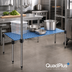 Thumbnail image #2 for QuadPlus 48-Inch x 24-Inch Blue Louvered Polymer Shelf Mat with QuadTruss Wire Frame
