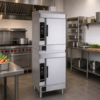 Thumbnail image #2 for Southbend (Middleby) Southbend Steam SIRIUS II-12-SB Two-Compartment Gas Boilerless Convection Steamer, Manual Controls, 6-Pan Capacity per Comp.