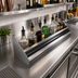 Thumbnail image #2 for Krowne Royal Series Double Built-In Stainless Steel Speed Rail, 42 Inch x 10 Inch