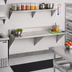 Thumbnail image #2 for Eagle Group Wall-Mounted Stainless Steel Work Table with 4-1/2-Inch Backsplash, 60 x 30 Inches