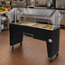 Thumbnail image #2 for Advance Tabco Triumph Supreme Portable Electric Hot Food Buffet Table, 4-Well, Open Base, Double-Sided Sneeze Guard, 208/240V