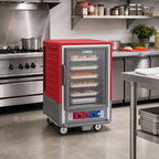 Thumbnail image #2 for Metro C5 Insulation Armour C535-CFC-U Mobile Half-Height Heated Holding & Proofing Cabinet, Clear Polycarbonate Door, 16-Pan Capacity