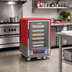 Thumbnail image #2 for Metro C5 3 Series Mobile Half-Height Combination Heated Holding and Proofing Cabinet with Clear Polycarbonate Door and Universal Wire Slides