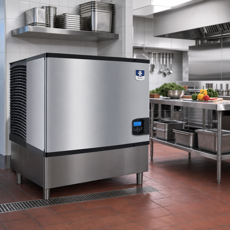 Product image #2 for Manitowoc Indigo NXT IDT0450W Water-Cooled Self-Contained Dice Ice Maker, 430 lb. per Day