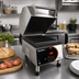 Thumbnail image #2 for Nemco PaniniPro™ Countertop Commercial Panini Press with Grooved Top and Bottom Plates, 240V