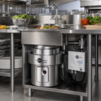 Thumbnail image #2 for InSinkErator SS-1000™ SS-1000-15AAS101 Commercial Food Waste Disposer Package, 10 HP, 15-Inch Bowl, Stainless Steel