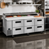 Thumbnail image #2 for Hoshizaki Steelheart 93-Inch Pizza Prep Table with 6 Drawers