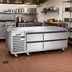 Thumbnail image #3 for Vulcan Achiever 84-Inch Self-Contained Refrigerated Base with 4 Drawers and Marine Top