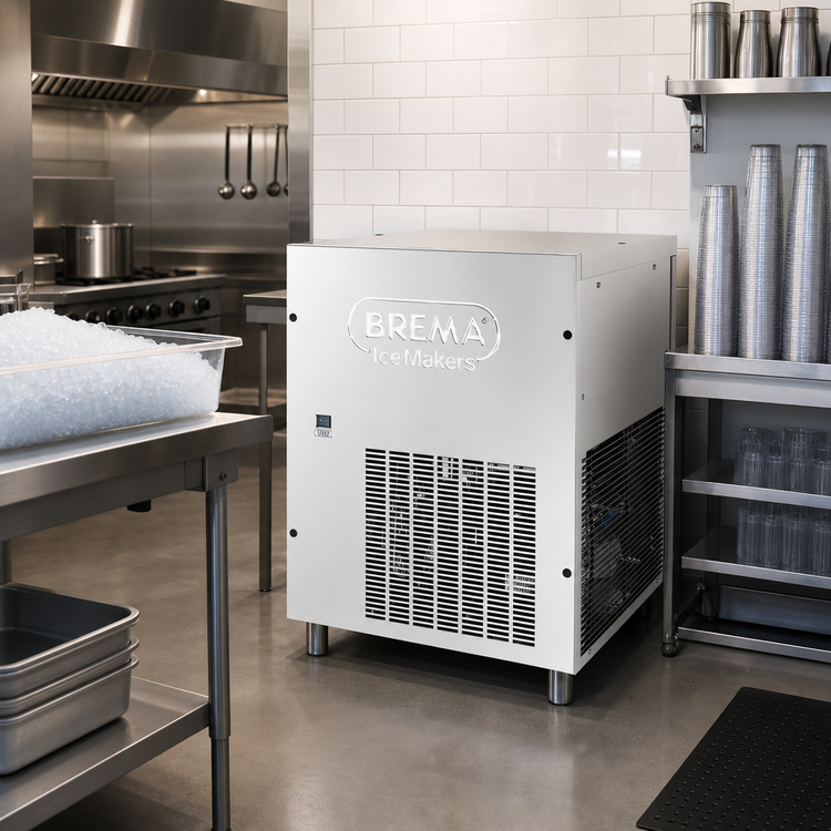Product image #2 for Brema TM250AHC Automatic Pebble Ice Maker, Air-Cooled Floor Model, 540 lb. per 24 Hours