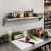 Thumbnail image #2 for BlendPort® 72 Inch x 12 Inch Wall-Mounted Stainless Steel Wall Shelf