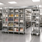 Thumbnail image #2 for Metro TOP-TRACK TTS12NA 12 ft Shelving Track Set with Tracks and Hardware