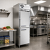Thumbnail image #2 for Continental Refrigerator D1FNSAHD Designer Line One-Section Reach-in Freezer with Half-Height Solid Doors
