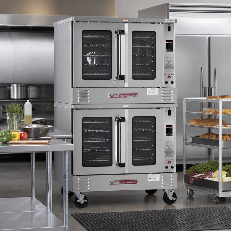 Product image #2 for Platinum Double-Deck Full-Size Electric Convection Oven, Standard Depth, 7.5 kW Per Deck, Touch Controls, Dependent Doors