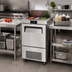 Thumbnail image #2 for Atosa Slim Stainless Steel 1-Section Sandwich Prep Table, 3.7 Cu. Ft., Bottom-Mount Self-Contained Refrigeration