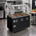 Thumbnail image #2 for Vollrath 2-Series Affordable Portable Deluxe 4-Well Mobile Hot Food Station with Buffet-Style Breath Guard and Storage Base