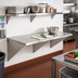 Thumbnail image #2 for Wall-Mounted Stainless Steel Work Table with Rolled Edge, 60 x 30 Inches