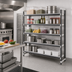 Thumbnail image #2 for Cambro Camshelving Elements XTRA 24 in. x 72 in. x 84 in. 5-Shelf Solid Stationary Add-On Shelving Unit