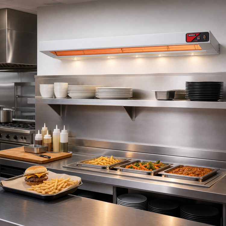 Product image #2 for Nemco 48-Inch Dual Lighted Infrared Strip Heater, 240V