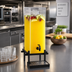 Thumbnail image #2 for One by One 5 Gallon Single Acrylic Beverage Dispenser with Ice Chamber, Drip Tray, and Black Metal Base