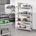 Thumbnail image #2 for Fermostock 4-Tier Perforated Polymer Shelving Expansion Unit, 42W x 18D x 71H