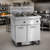 Thumbnail image #2 for Imperial 5-Tank Electric Floor Fryer with Tilt-Up Elements and Built-In Space Saver Filter System, 75 lb. Capacity Each