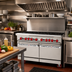Thumbnail image #2 for American Range 48-Inch Gas Restaurant Range with 8 Open Burners, 2 Storage Bases, Back Riser and Shelf