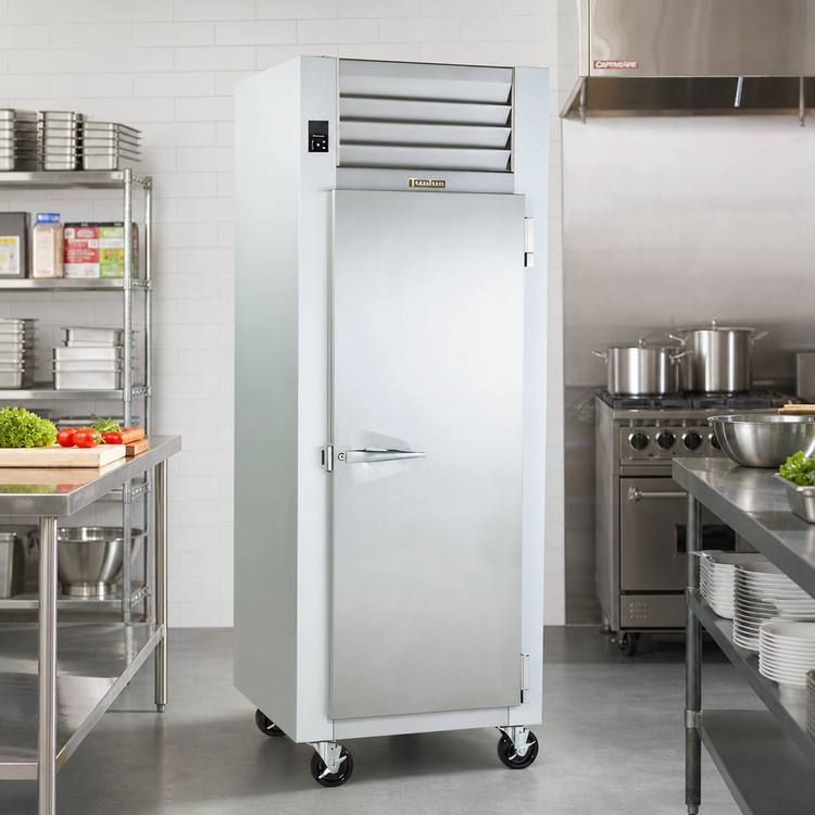 Product image #2 for Traulsen Spec-Line R Series 24-Inch Reach-In Freezer with Half-Height Solid Doors, 18.11 Cu. Ft., Self-Contained, Stainless Steel