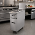 Thumbnail image #2 for Vulcan Expando EV12-1HT240 12 Inch Electric Restaurant Range with Thermostatic Hot Top and Enclosed Cabinet Base, 240V Single Phase
