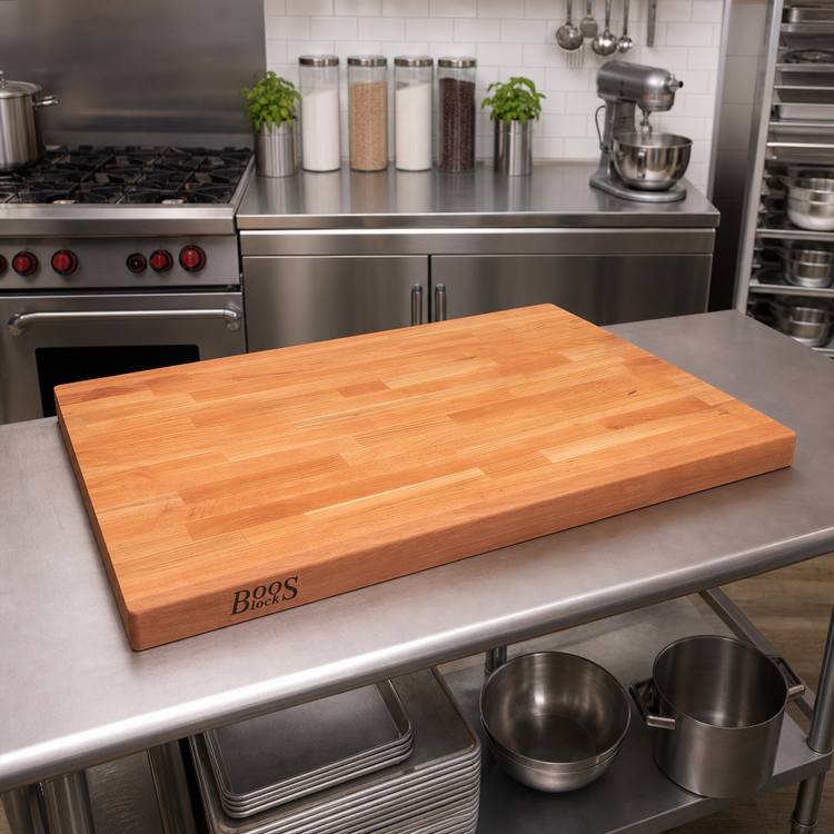 Product image #2 for Boos Block American Cherry Blended Edge Grain Kitchen Countertop, 36 x 32 x 1-1/2 Inch, Varnique Finish