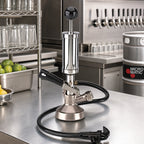 Thumbnail image #2 for Micro Matic USA 751-057 G-System Import Party Pump with Integrated Pressure Relief Valve, 4-Inch Chrome-Plated Pump, Tin-Nickel-Plated Base, Ergo Hand