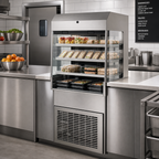 Thumbnail image #2 for Delfield ASM-36P 36-1/4-Inch Drop-In Air Screen Refrigerated Merchandiser with 3 Adjustable Glass Shelves and Self-Contained R290 Refrigeration