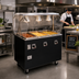 Thumbnail image #2 for 2-Series Affordable Portable™ 3-Well Mobile Hot Food Station Deluxe with Buffet-Style Breath Guard